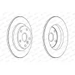 Jeu de 2 disques de frein arrière FERODO DDF1616 - Visuel 2