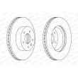 Jeu de 2 disques de frein avant FERODO DDF1625 - Visuel 2