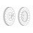 Jeu de 2 disques de frein avant FERODO DDF1637C-1 - Visuel 2