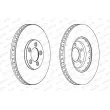 Jeu de 2 disques de frein avant FERODO DDF1648 - Visuel 2