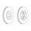 Jeu de 2 disques de frein avant FERODO DDF1665C-1 - Visuel 2