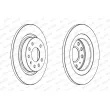 Jeu de 2 disques de frein arrière FERODO DDF1679 - Visuel 2