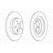 Jeu de 2 disques de frein arrière FERODO DDF1691C - Visuel 2