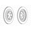Jeu de 2 disques de frein arrière FERODO DDF1703 - Visuel 2