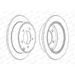 Jeu de 2 disques de frein arrière FERODO DDF1762C - Visuel 3
