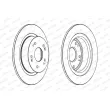 Jeu de 2 disques de frein arrière FERODO DDF1776 - Visuel 2
