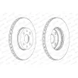 Jeu de 2 disques de frein avant FERODO DDF1780 - Visuel 2