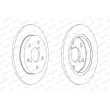 Jeu de 2 disques de frein arrière FERODO DDF1788 - Visuel 2