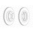 Jeu de 2 disques de frein avant FERODO DDF1792C - Visuel 2