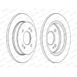 Jeu de 2 disques de frein arrière FERODO DDF1793C - Visuel 3