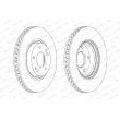 Jeu de 2 disques de frein avant FERODO DDF1795 - Visuel 2