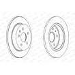 Jeu de 2 disques de frein arrière FERODO DDF1804C - Visuel 2