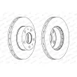 Jeu de 2 disques de frein avant FERODO DDF1809 - Visuel 2
