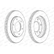 Jeu de 2 disques de frein avant FERODO DDF1818C - Visuel 3