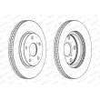 Jeu de 2 disques de frein avant FERODO DDF1838 - Visuel 2