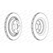 Jeu de 2 disques de frein arrière FERODO DDF1849C - Visuel 2