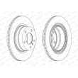 Jeu de 2 disques de frein arrière FERODO DDF1851C - Visuel 2