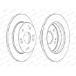 Jeu de 2 disques de frein arrière FERODO DDF1861C - Visuel 3