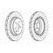 Jeu de 2 disques de frein arrière FERODO DDF1863C-1 - Visuel 2