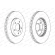 Jeu de 2 disques de frein avant FERODO DDF1870C - Visuel 2