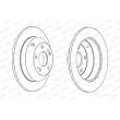 Jeu de 2 disques de frein arrière FERODO DDF1873C - Visuel 2