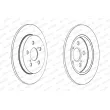 Jeu de 2 disques de frein arrière FERODO DDF1875C - Visuel 2