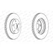 Jeu de 2 disques de frein avant FERODO DDF1886C - Visuel 1