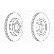 Jeu de 2 disques de frein arrière FERODO DDF1887 - Visuel 2