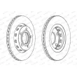 Jeu de 2 disques de frein arrière FERODO DDF1896C - Visuel 2