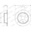 Jeu de 2 disques de frein arrière FERODO DDF1941C - Visuel 2