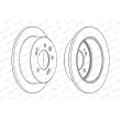 Jeu de 2 disques de frein arrière FERODO DDF2005C - Visuel 2