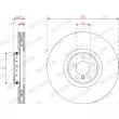 Disque de frein avant droit FERODO DDF2041RVC-1 - Visuel 2