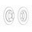 Jeu de 2 disques de frein avant FERODO DDF208 - Visuel 2