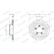 Disque de frein avant droit FERODO DDF2137RC-1 - Visuel 1