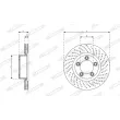 Disque de frein avant droit FERODO DDF2137RC-1 - Visuel 2