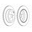 Jeu de 2 disques de frein arrière FERODO DDF2140C - Visuel 3