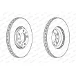 Jeu de 2 disques de frein avant FERODO DDF2156C - Visuel 2