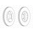 Jeu de 2 disques de frein avant FERODO DDF2184C - Visuel 2