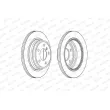 Jeu de 2 disques de frein arrière FERODO DDF2313C - Visuel 2