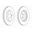 Jeu de 2 disques de frein avant FERODO DDF2357C - Visuel 2