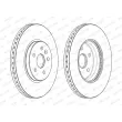 Jeu de 2 disques de frein avant FERODO DDF2385C - Visuel 2