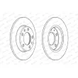 Jeu de 2 disques de frein arrière FERODO DDF2406C - Visuel 2