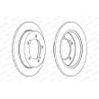 Jeu de 2 disques de frein avant FERODO DDF2411C - Visuel 2