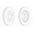 Jeu de 2 disques de frein avant FERODO DDF2413C - Visuel 2