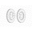 Jeu de 2 disques de frein avant FERODO DDF2464C - Visuel 2