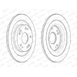 Jeu de 2 disques de frein arrière FERODO DDF2474C - Visuel 2