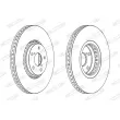 Jeu de 2 disques de frein avant FERODO DDF2498LC-1 - Visuel 2