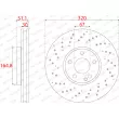 Jeu de 2 disques de frein avant FERODO DDF2559C - Visuel 2