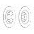 Jeu de 2 disques de frein arrière FERODO DDF2593C - Visuel 2