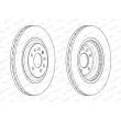 Jeu de 2 disques de frein avant FERODO DDF2595C-1 - Visuel 2